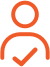 Orange avatar icon