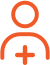 Orange avatar icon