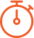 Orange stopwatch icon