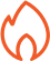 Orange flame icon