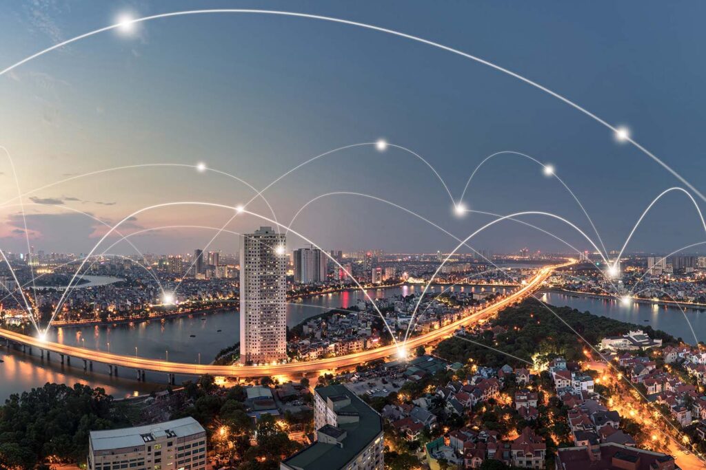 image-of-connectivity-lines-over-city